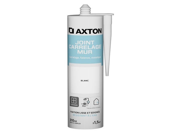 Joint pate carrelage / mosaique AXTON blanc 310ml