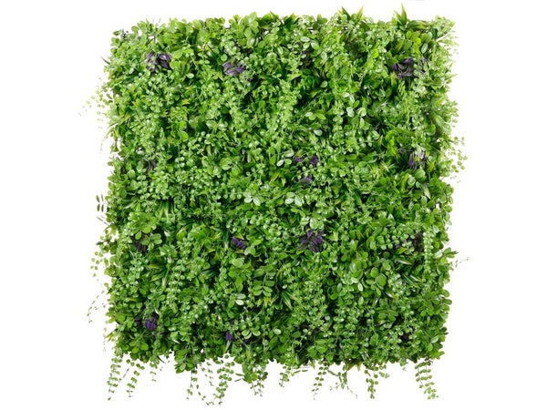 Mur vegetal artificiel foret tempérée, 30% recyclé, H.1 x L.1m, IDEAL GARDEN