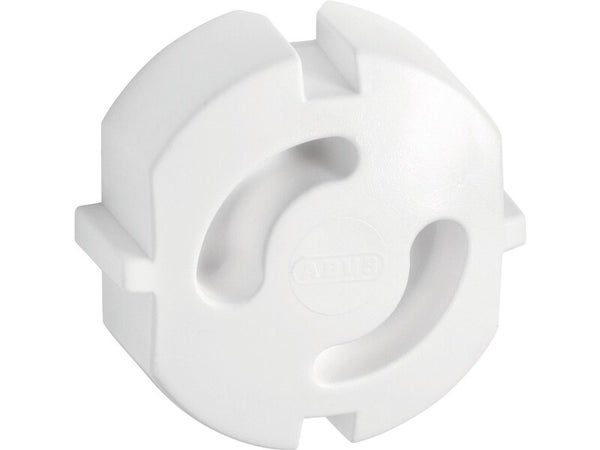 Lot de 6 caches-prises, ABUS, blanc