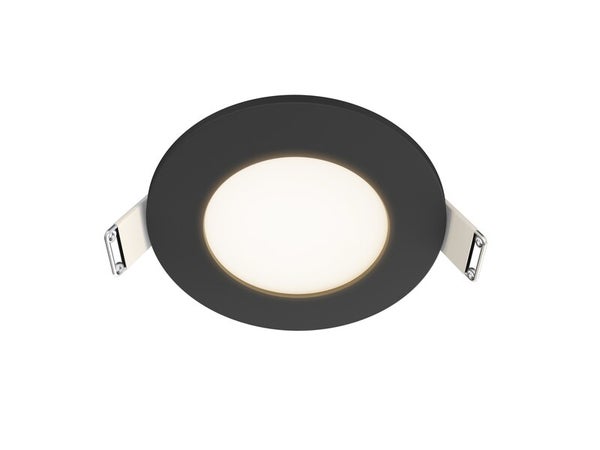 Kit 1 spot à encastrer SDB Kilia led, IP65, rond noir, 2700K-4000K blanc chaud/neutre INSPIRE
