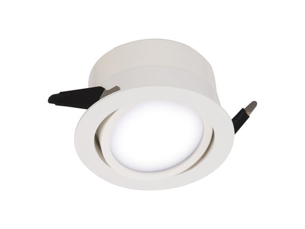 Kit 1 spot à encastrer SDB Lindi led, blanc, orientable, 2700K-4000K blanc chaud/neutre INSPIRE