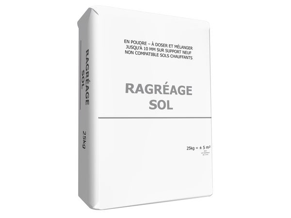 Ragreage sol autolissant, interieur, 25 kg