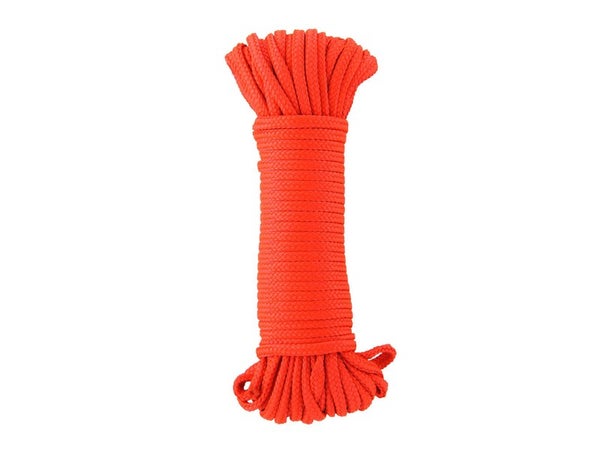 Ficelle polypropylène tresse creuse déco rouge STANDERS  L. 10 m
