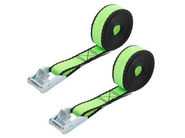 Lot de 2 sangles avec boucle rapide STANDERS, Diam.25 mm l.25 mm x  L.2.75 m