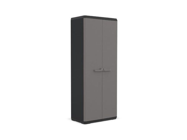 Armoire haute résine 3 étagères, l.68 x H.166 x P.39 cm