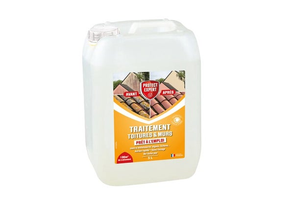 Traitement pour toitures et murs, 5 litres