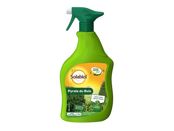 Traitement des insectes pyrale du buis pour arbres et arbustes, SOLABIOL, 750ML