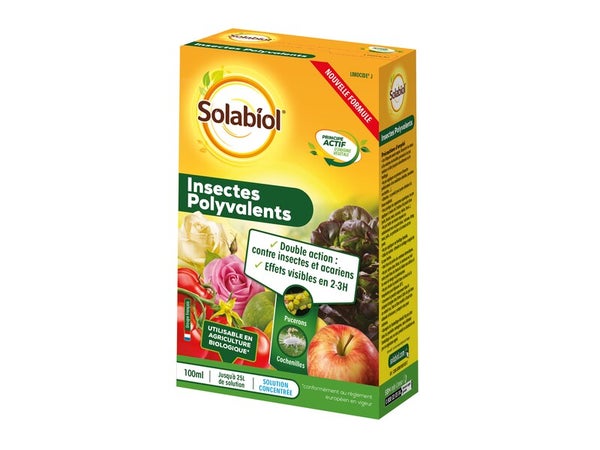 Traitement polyvalent contre les insectes et acariens, SOLABIOL, 100 ml