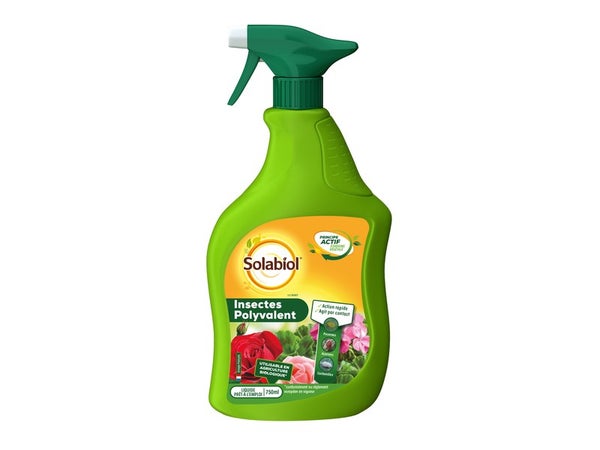 Traitement polyvalent pucerons pour arbres, arbustes, rosiers, SOLABIOL, 750 ml