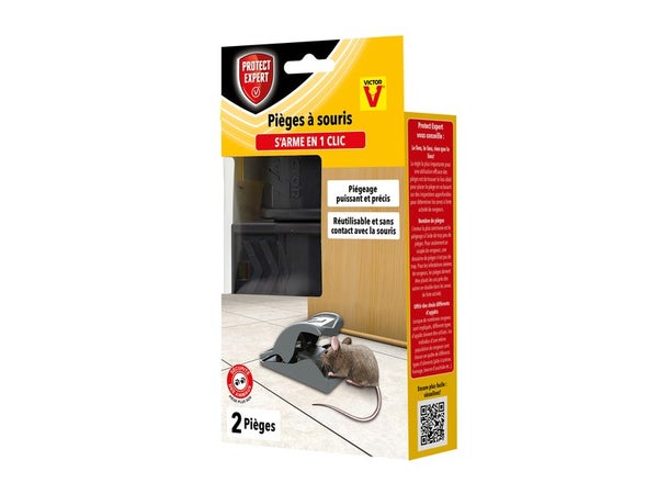 Lot de 2 piège anti-souris, PROTECT EXPERT