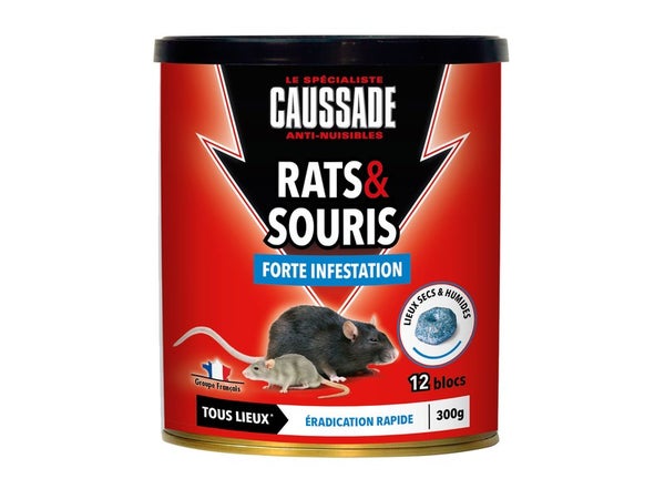 Pâte anti-rats et souris, CAUSSADE, 300 g