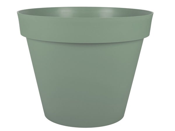 Pot polypropylène EDA 13614 v.la Diam.60 L.0 x H.47 cm vert laurier