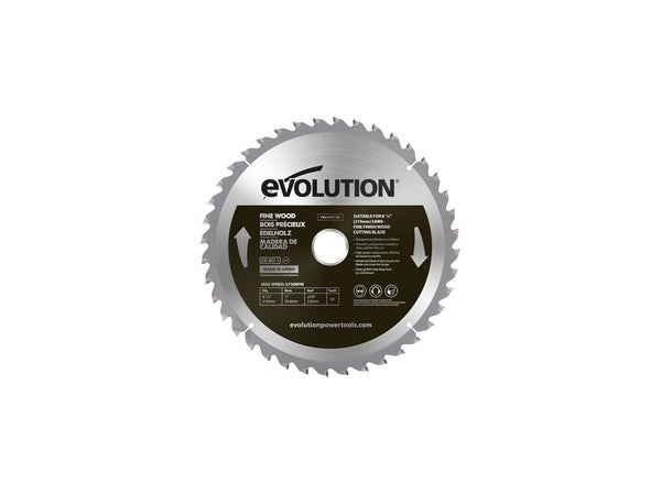 Lame  en carbure de tungstène pour bois fin, EVOLUTION, 40 dents, alésage 20mm diam 210 mm
