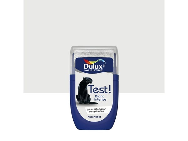 Testeur peinture blanc intense satiné crème de couleur DULUX VALENTINE 30 ml