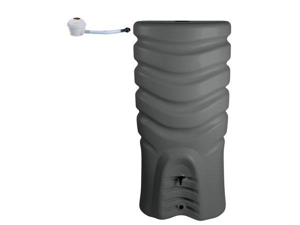 Récupérateur d'eau et collecteur aérien rectangulaire, EDA, 550 litres, anthracite
