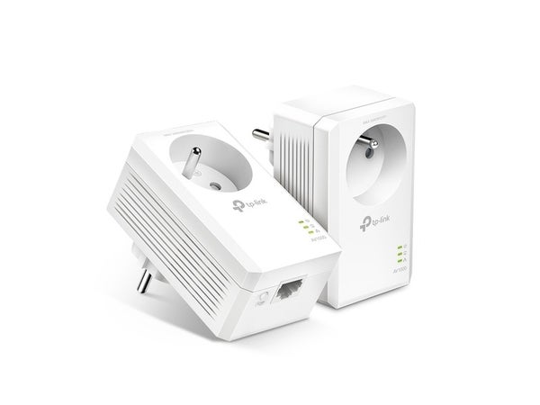 Kit 2 prises CPL AV1000 2ports ethernet et prise gigogne TL-PA7017P TP-LINK