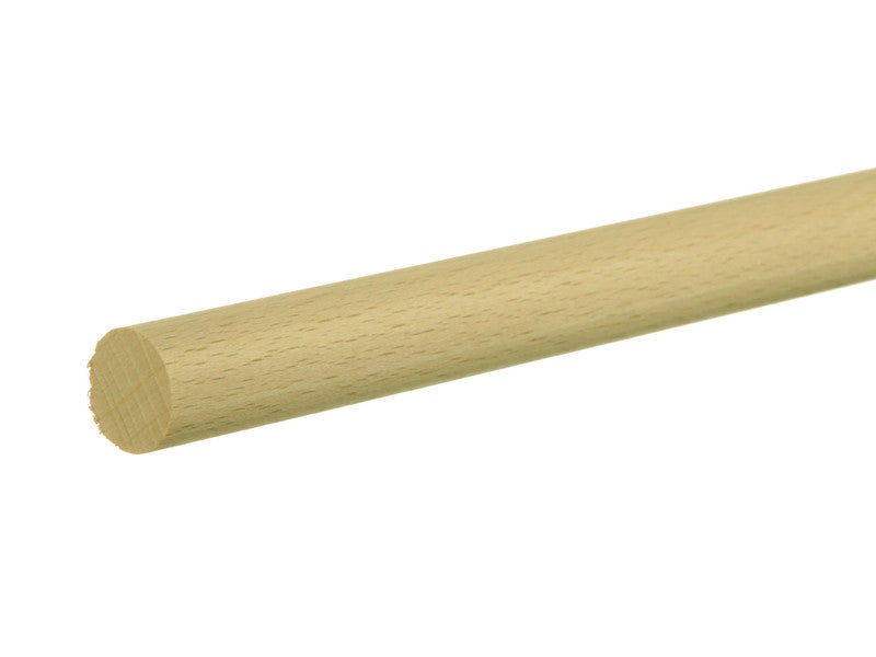 Bâton rond en bois exotique jaune AYOUS - diam.20 - L=1,2m – Articonnex
