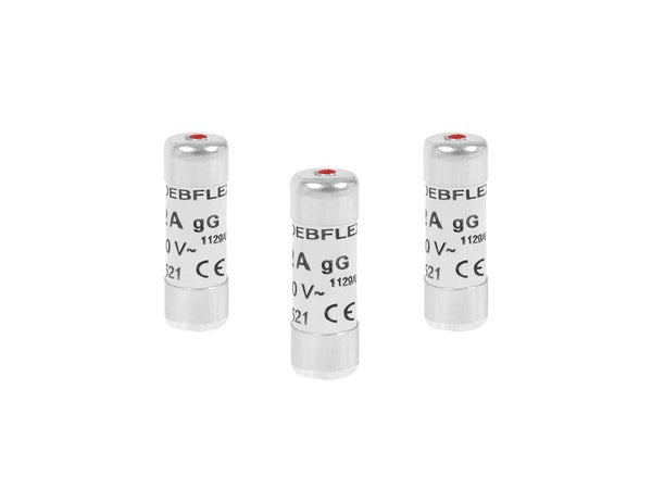 Lot De 3 Fusibles Céramique 6 A, 8.5 X 23 Mm