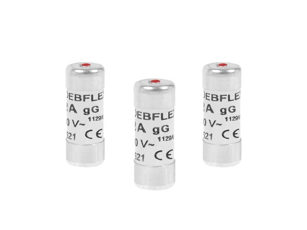 Lot De 3 Fusibles Céramique 10 A, 10.3 X 25.8 Mm