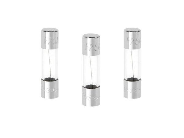 Lot De 3 Fusibles Verre 2.5 A, 5 X 20 Mm