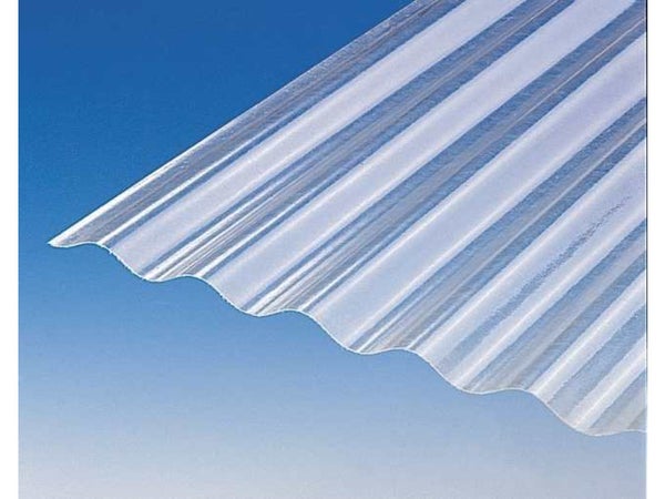 Plaque de couverture transparente Onduclair petites ondes PVC 900 x 2500 mm  ONDULINE, 313314, Matériaux et Gros oeuvre