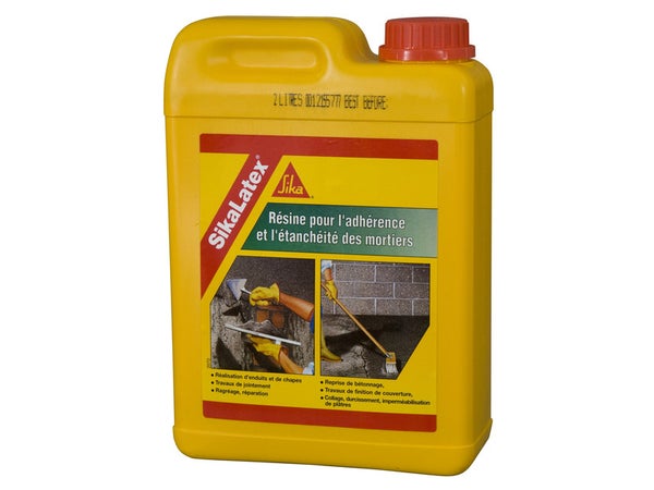Résine D'Adhérence Concentrée Pour Mortier Sika Sikalatex 2 L Blanc