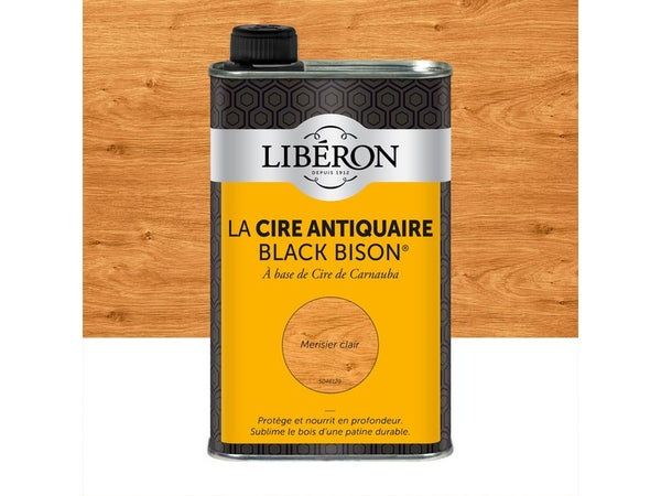 Cire Liquide Meuble Et Objets Antiquaire Black Bison® Liberon, Merisier Clair 0.