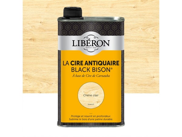 Cire Liquide Meuble Et Objets Antiquaire Black Bison® Liberon, Chêne Clair 0.5 L
