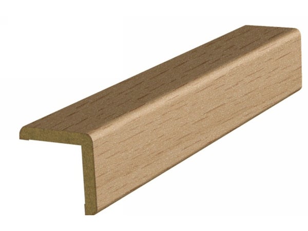 Baguette Angle Revetu Papier 2200X25X25Mm Hetre Rose