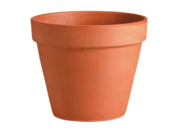 Pot Terre Cuite Deroma Diam.23 X H.21 Cm Terre Cuite Rouge