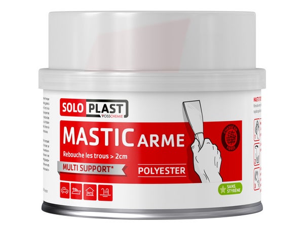 Mastic Et Durcisseur Mastic Armé Soloplast, 325 G