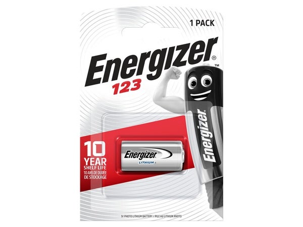 Pile Lithium Cr123, 1.5 V, Energizer