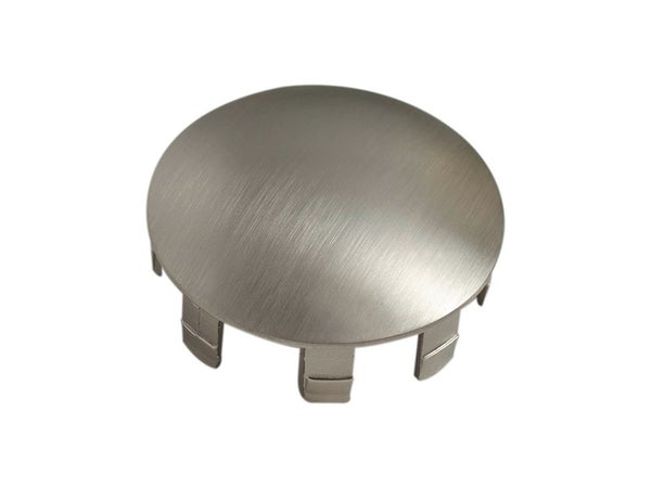 Embout rampe plat pour main courante, métal brosse, 2 pièces