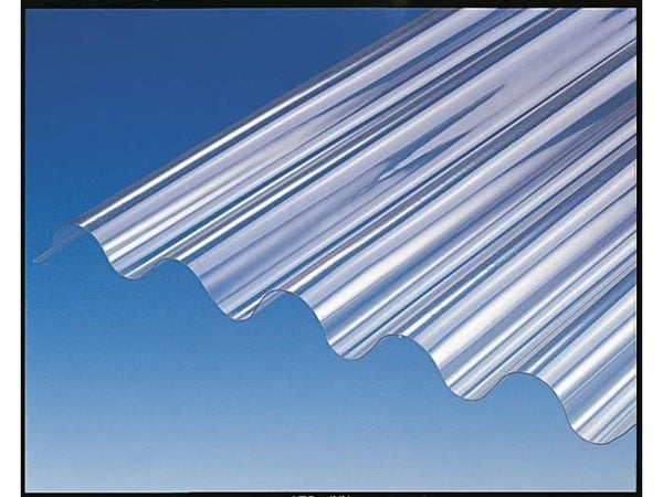Plaque De Toiture Petite Onde Pvc Transparent L.0.9 X L.2 M Pevelite