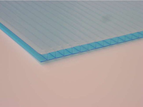 Plaque De Toiture Plat Polycarbonate Cellulaire Transparent L.2 X L.1.05 M Sedpa