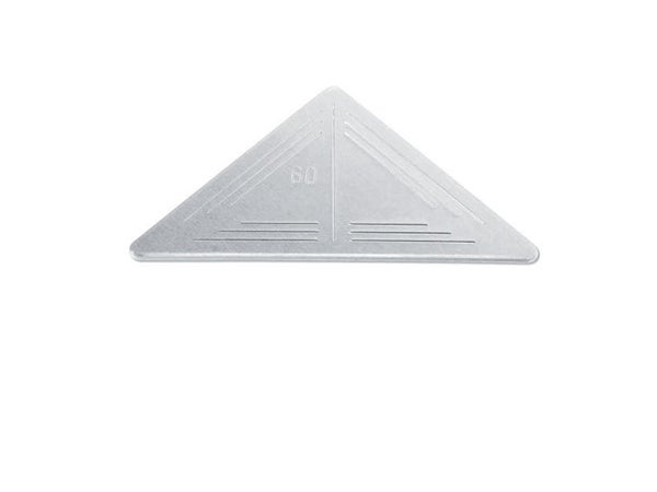 Lot De 4 Goussets Aluminium Brut, L.60 Mm
