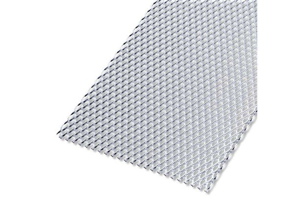 Tôle Aluminium Métal Déployé Brut Argent L.20 X L.100 Cm Ep.1.6 Mm