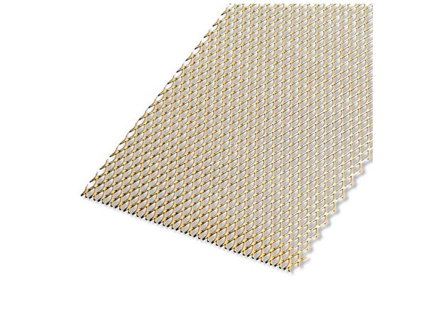 Tôle Aluminium Métal Déployé Anodisé Doré L.60 X L.100 Cm Ep.1.6 Mm