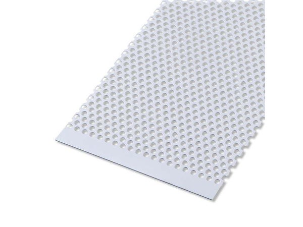 Tôle Aluminium Perforée Anodisé Gris L.25 X L.50 Cm Ep.0.7 Mm