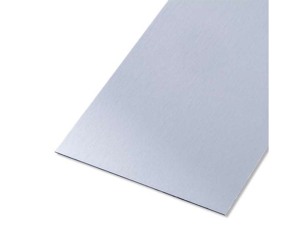 Tôle Aluminium Lisse Brossé Gris L.25 X L.50 Cm Ep.0.5 Mm