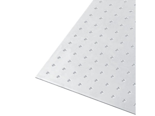 Tôle Aluminium Perforée Brut Gris L.25 X L.50 Cm Ep.1.5 Mm