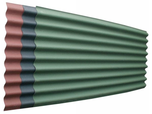 Plaque Bitume Vert L.0.86 X L.2 M Iko