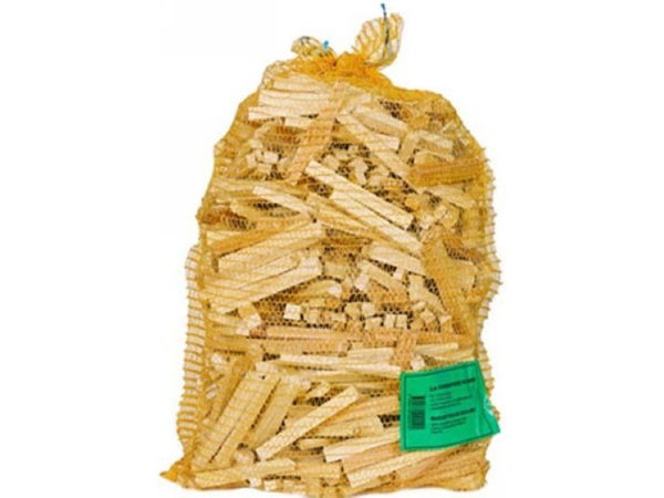 Sac de 40 L de bûchettes allume-feu en pin, L.10 cm