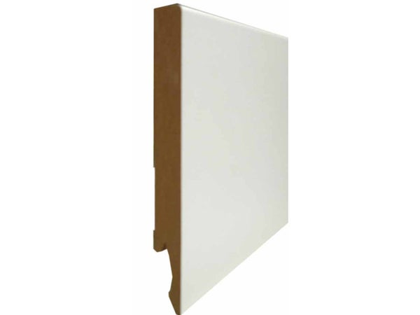 Plinthe Raine Bouvete Revetu Papier Blanc 2 Bords Droit 14X120X2400Mm