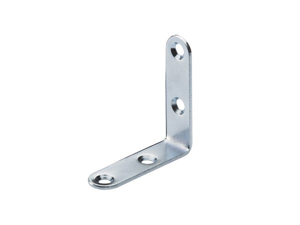 Lot de 20 equerres de chaise acier zingué HETTICH, l.50 mm