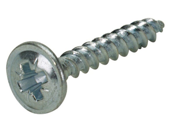 Lot de 50 vis de paroi arrière acier chromé HETTICH, l.20 mm