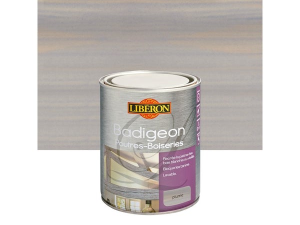 Badigeon Poutres Et Boiseries Liberon, Plume Satiné, 1 L