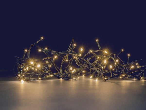 Guirlande lumineuse LED à lumière animée blanc chaud sur secteur - 13,5 m :  KAEMINGK - botanic®
