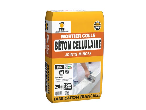 Mortier Colle, Poudre Prb Blanc 25 Kg