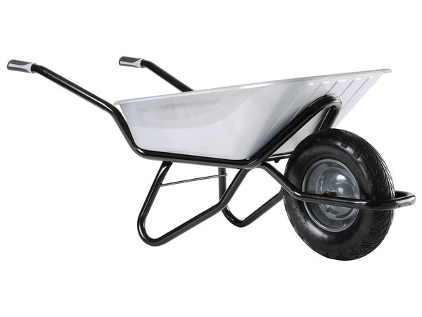 Brouette acier galvanisé Clipso excellium roue gonflée HAEMMERLIN, 100 l